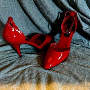 Red Pleaser heels size 9